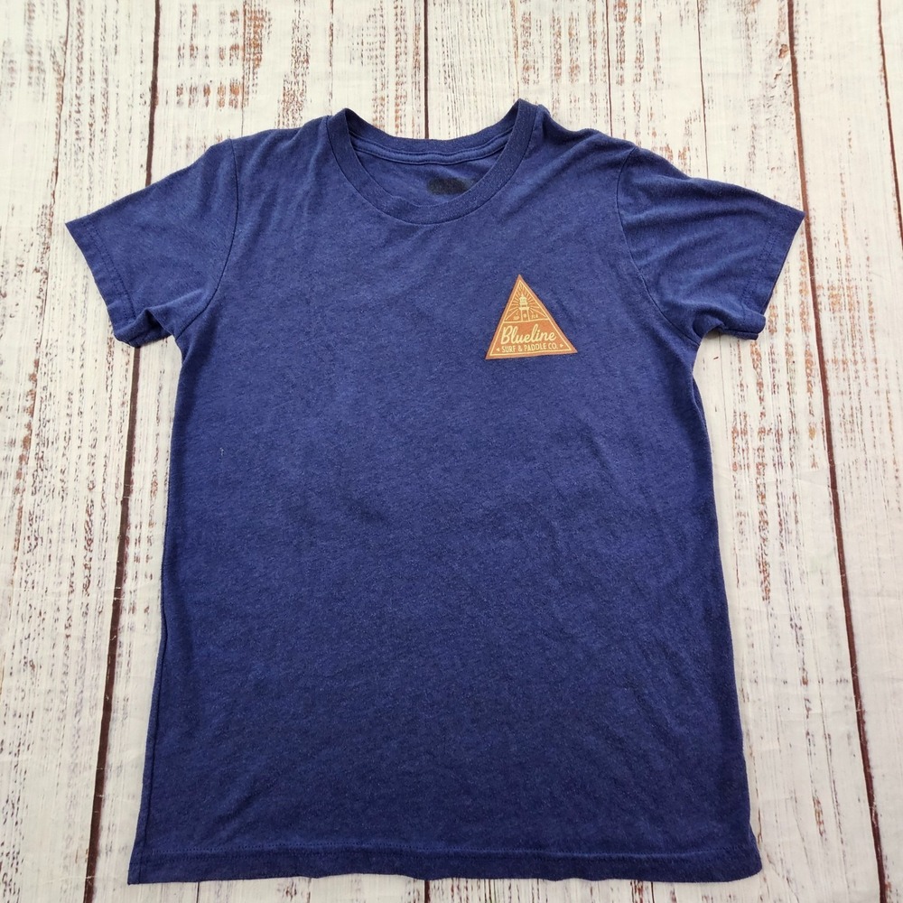 Blueline Surf & Paddle Jupiter FL Blue Short Sleeve T-Shirt Youth‎ S